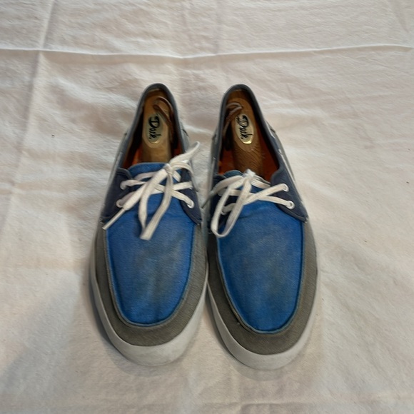 Vans Surf Men’s Chauffeur Washed Tri Tone Boat Shoes in Blue Gray Size 10 - Picture 2 of 5